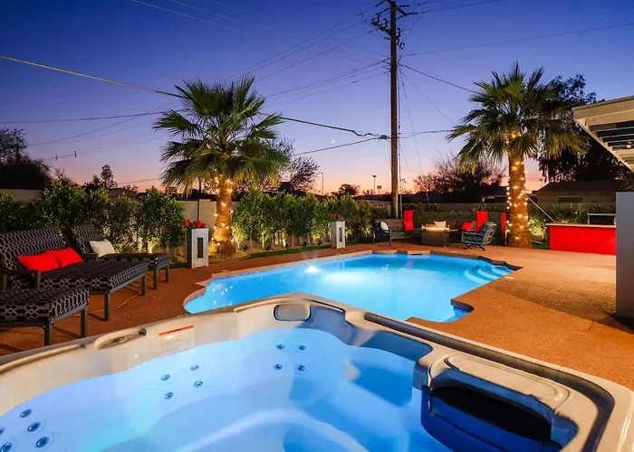 Ferienhaus Modern Roose-private Pool-in Old Town Scottsdale